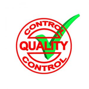 Quality control check mark