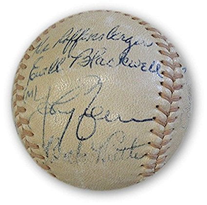 hot deal on babae ruth signed baseball